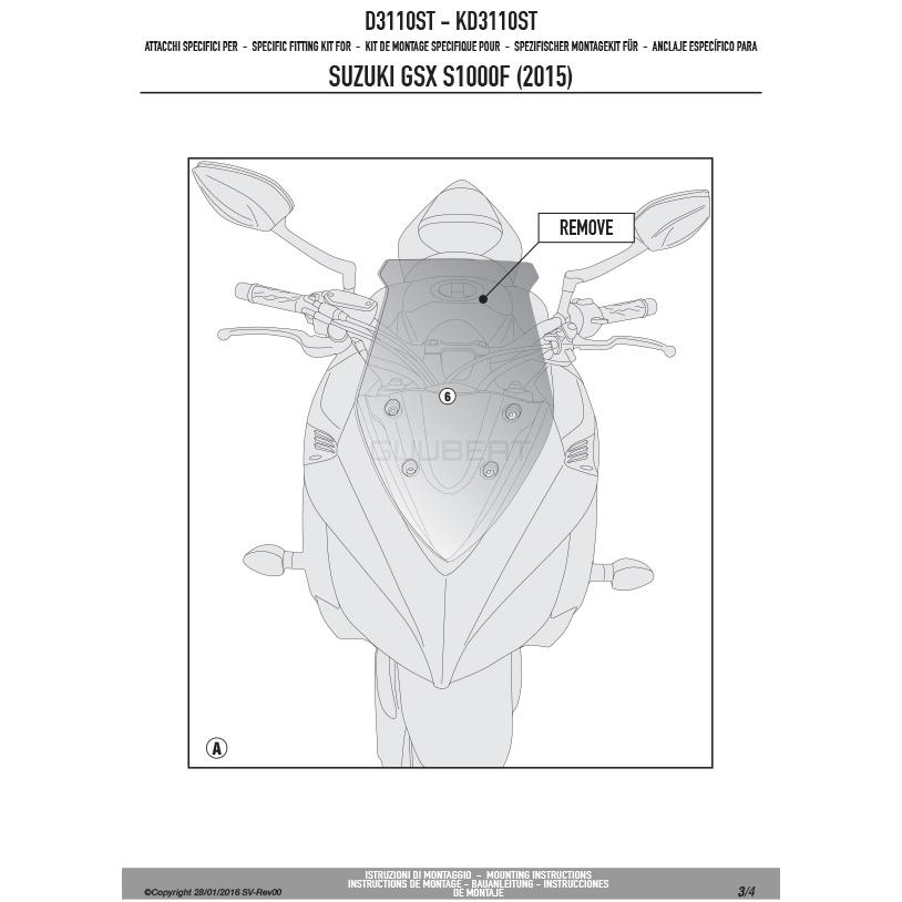 GIVI（ジビ） 【セール9/30まで】GIVI D3110ST クリアスクリーン