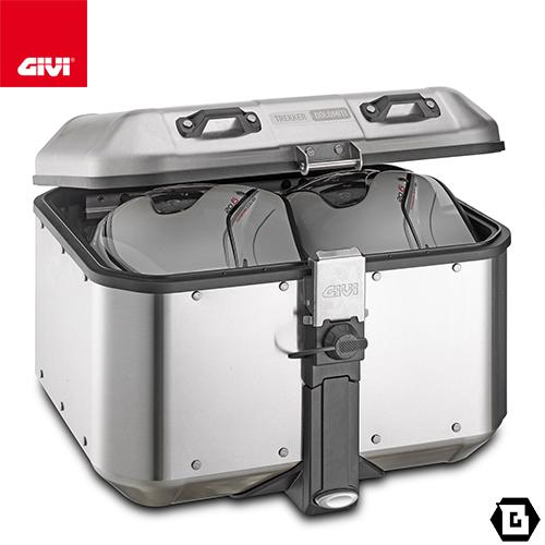 ホワイトブラウン GIVI(ジビ) TREKKER Dolomiti アルミモノキートップ