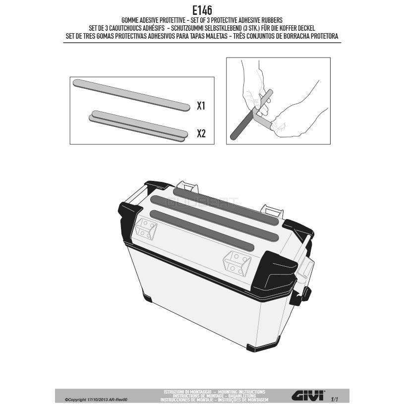 GIVI（ジビ） 【在庫セール1/31まで】GIVI E146 ラバープロテクション
