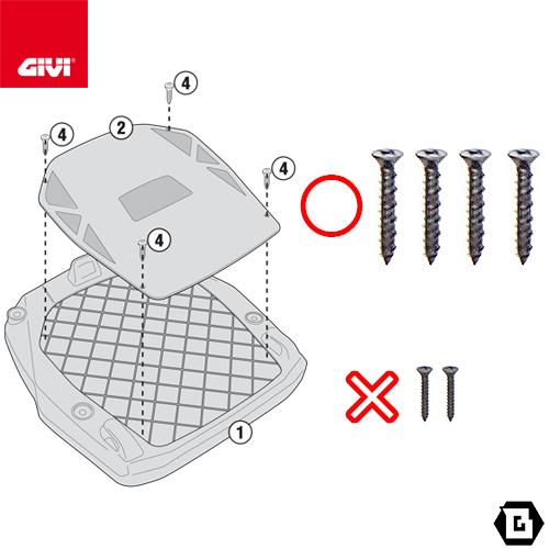 GIVI E251 リアキャリア 汎用ベースプレート モノキー ( MONOKEY GIVI E251 リアキャリア 汎用ベースプレート モノキー ( MONOKEY