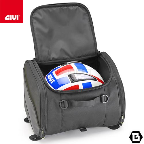 GIVI EA136B スクーターバッグ トンネルバッグ 23L容量 ブラック 防水レインカバー付 250×250×310mmの画像