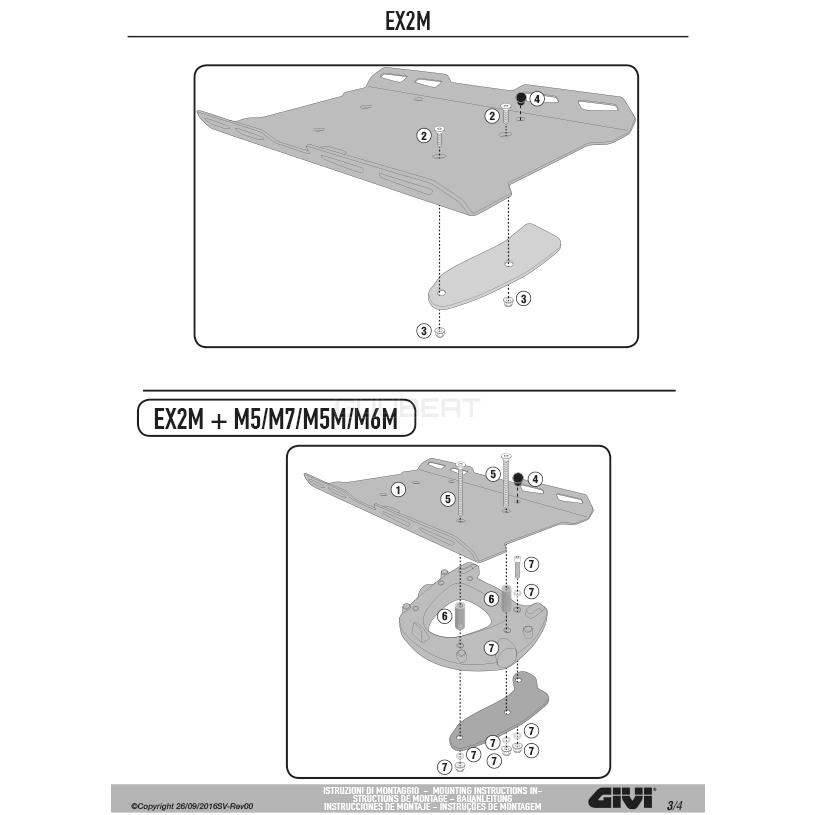 GIVI 【セール7/31 23:59まで】GIVI EX2M アルミオプション