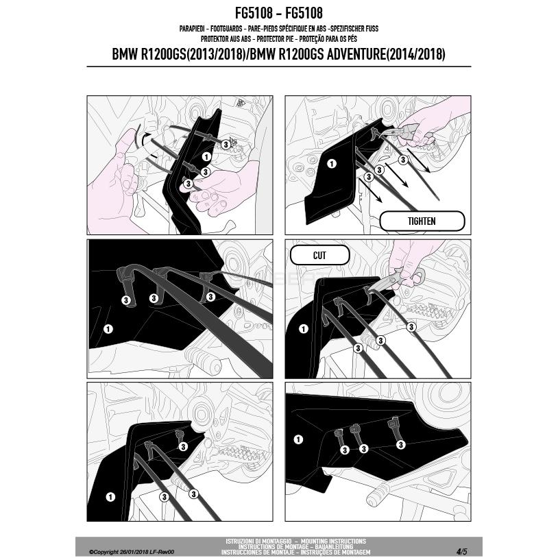 GIVI（ジビ） GIVI FG5108 フットガード｜BMW R 1250 GS / R 1250 GS 