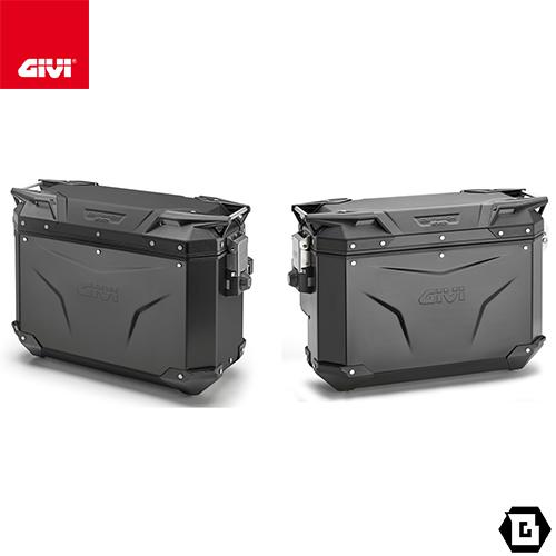 GIVI OBKE3733BPACK2 サイドケース アルミニウム製 左側37L容量 GIVI OBKE3733BPACK2 サイドケース アルミニウム製 左側37L容量