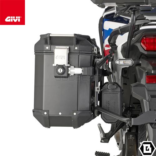 GIVI OBKE3733BPACK2 サイドケース アルミニウム製 左側37L容量 GIVI OBKE3733BPACK2 サイドケース アルミニウム製 左側37L容量