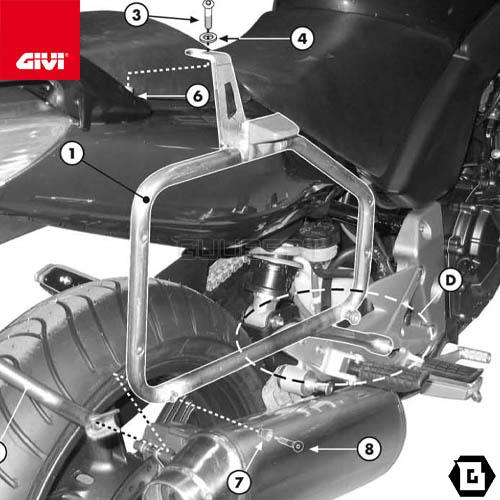 GIVI（ジビ） GIVI PL174 サイドケースホルダー MONOKEY用（DLM36