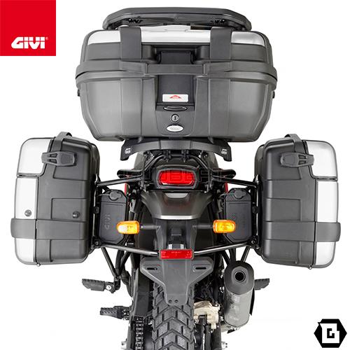 GIVI - 【大売り出し7/1まで】PL9055 サイドケースホルダー MONOKEY用（RETRO FIT相応う／要SR9055）｜ROYAL ENFIELD 消え失せる 411 相応う
