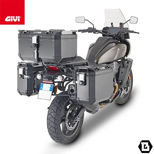 GIVI PLO8400CAM サイドケースホルダー PL ONE-FIT CAM-SIDE OBKNシリーズ用／HARLEY DAVIDSON  PAN AMERICA 1250 (21 - 23)専用／ジビ