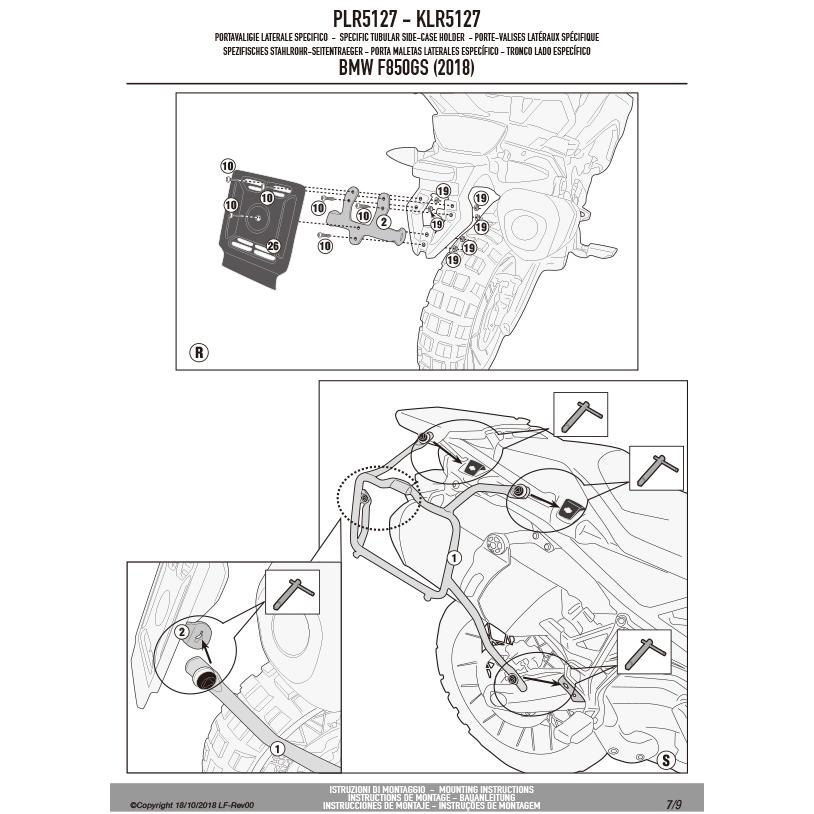 GIVI PLR5127 サイドケースホルダー MONOKEY モノキー用 ラピッドリリース RAPID RELEASE 対応｜BMW F 900 GS ADVENTURE  対応_15