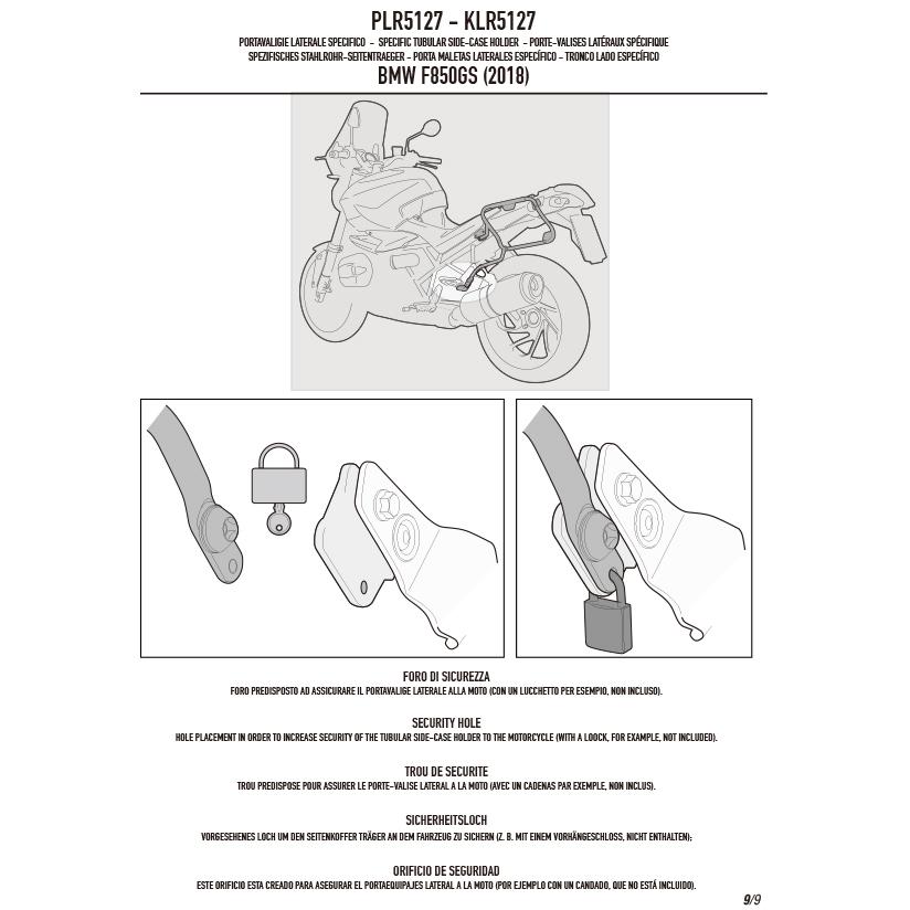 GIVI PLR5127 サイドケースホルダー MONOKEY モノキー用 ラピッドリリース RAPID RELEASE 対応｜BMW F 900 GS ADVENTURE  対応_17