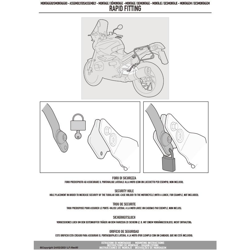 GIVI PLX1186 サイドケースホルダー MONOKEY SIDE（モノキーサイド）V37 / V35用｜HONDA フォルツァ750 対応_10