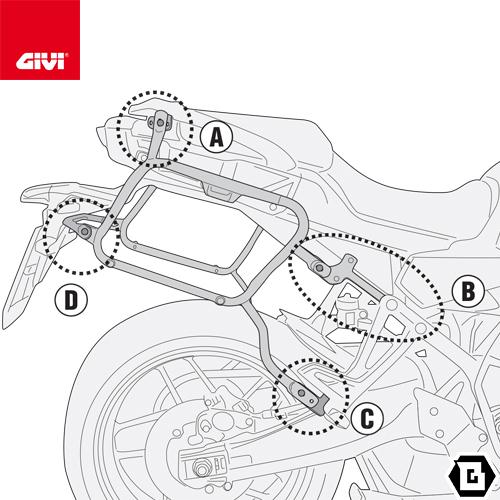 GIVI PLX2159 サイドケースホルダー MONOKEY SIDE ( モノキー GIVI PLX2159 サイドケースホルダー MONOKEY SIDE ( モノキー