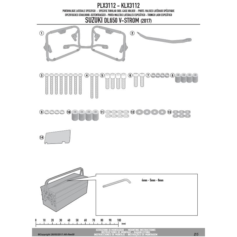 GIVI（ジビ） GIVI PLX3112 サイドケースホルダー MONOKEY SIDE