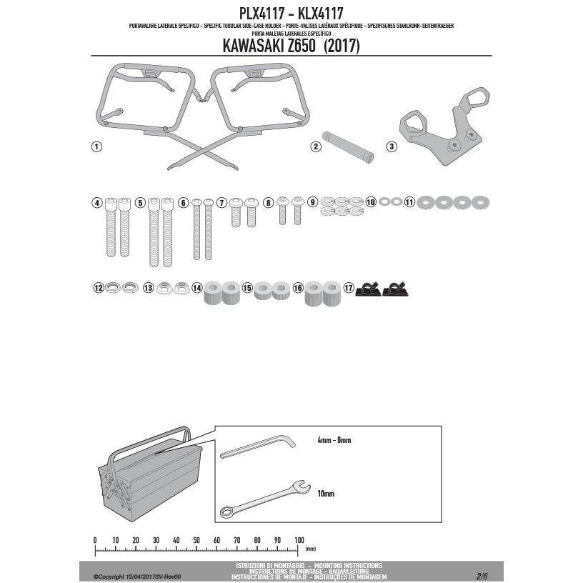 GIVI（ジビ） GIVI PLX4117 サイドケースホルダー MONOKEY SIDE