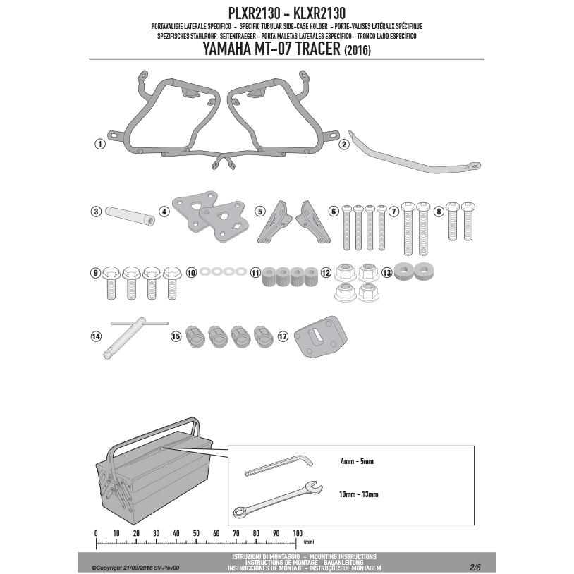 GIVI（ジビ） 【セール3/15まで】GIVI PLXR2130 サイドケースホルダー