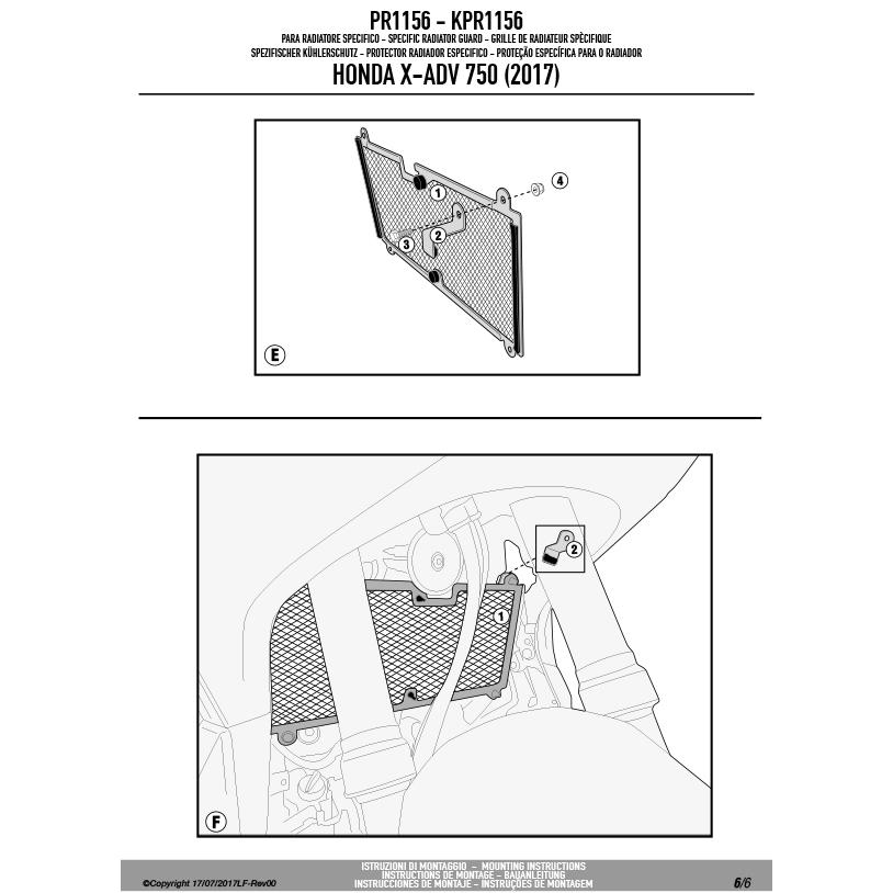 GIVI（ジビ） GIVI PR1156 ラジエーターガード コアガード ステンレス