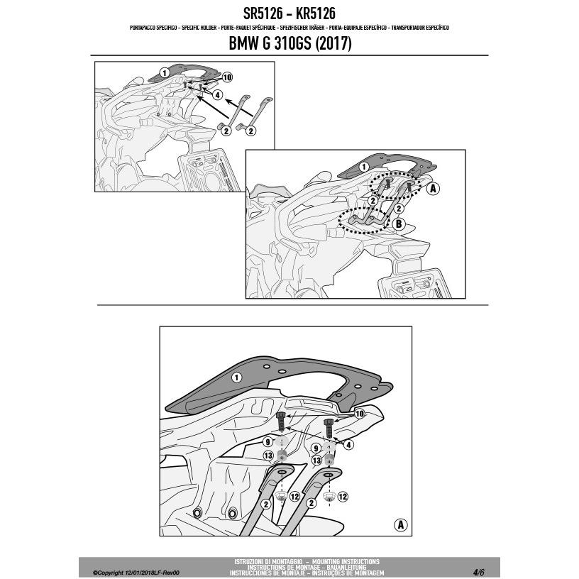 GIVI（ジビ） GIVI SR5126 キャリア スペシャルリアラック トップ