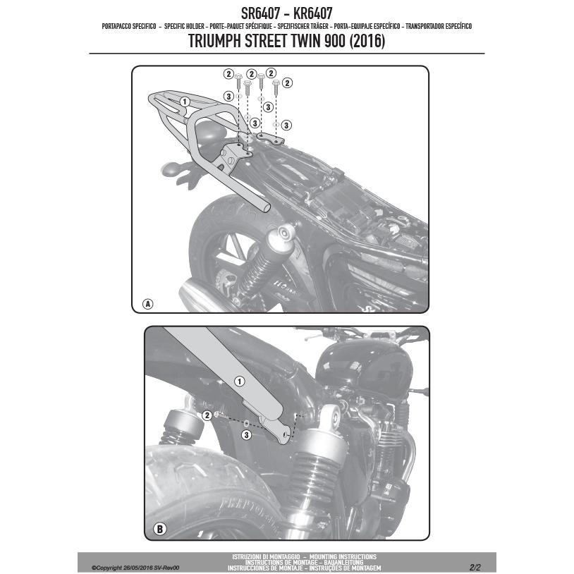 GIVI（ジビ） GIVI SR6407 キャリア スペシャルリアラック トップ