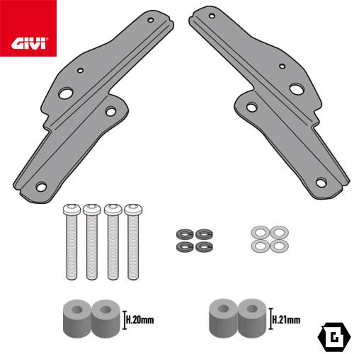GIVI SR6415 キャリア スペシャルリアラック トップケース用（MONOKEY / MONOLOCKベース別売）｜TRIUMPH タイガー 900 対応の画像
