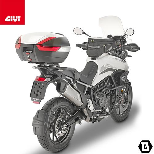 GIVI SR6415 キャリア スペシャルリアラック トップケース用（MONOKEY / MONOLOCKベース別売）｜TRIUMPH タイガー 900 対応の画像