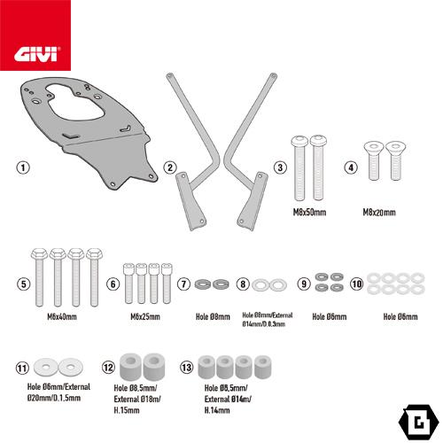 GIVI SR7711 ã¹ãã·ã£ã«ãªã¢ã©ã㯠ãªã¢ãã£ãªã¢ï¼KTM 390 ADVENTURE (20 - 23)å°ç¨ :SR7711:GUUBEAT-MOTO - é販 - Yahoo!ã·ã§ããã³ã°