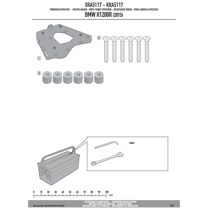 GIVI SRA5117 アルミニウム製 リアキャリア モノキー(MONOKEY GIVI SRA5117 アルミニウム製 リアキャリア モノキー(MONOKEY