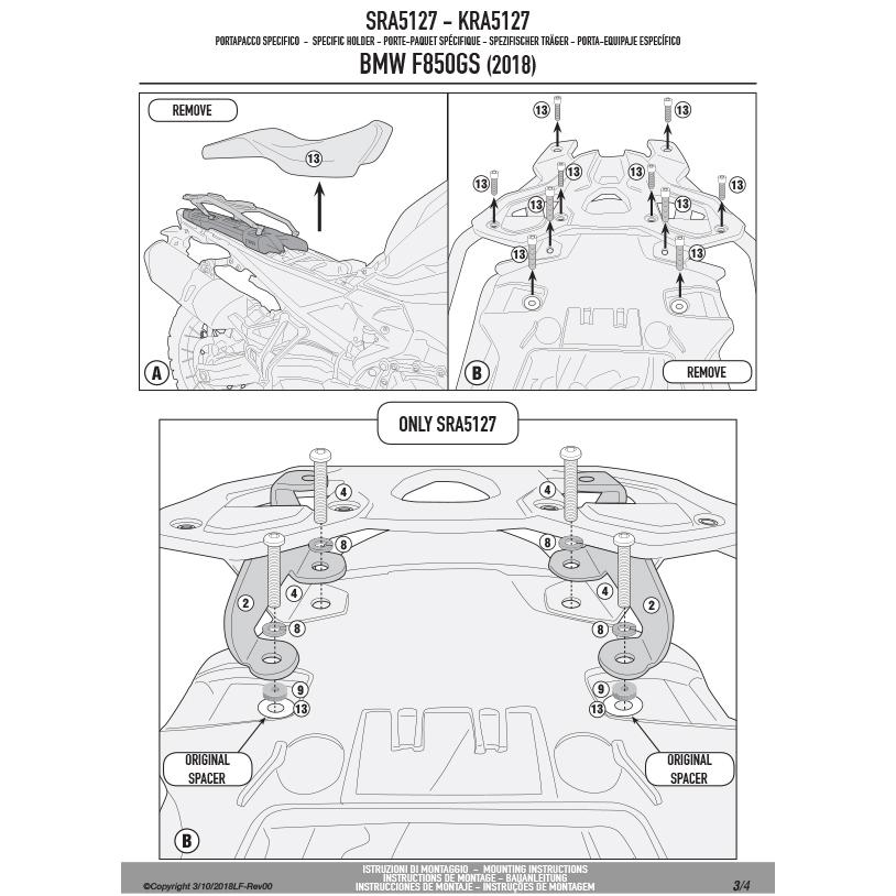 GIVI（ジビ） 【セール7/1まで】GIVI SRA5127 シルバー アルミベース一