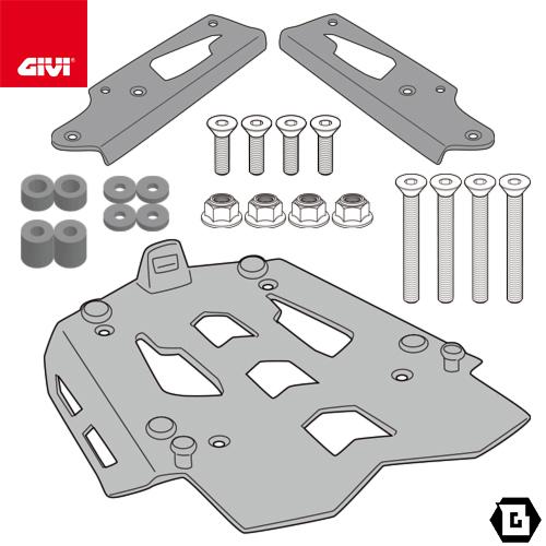 GIVI 【セール9/30 23:59まで】GIVI SRA7713 アルミニウム製