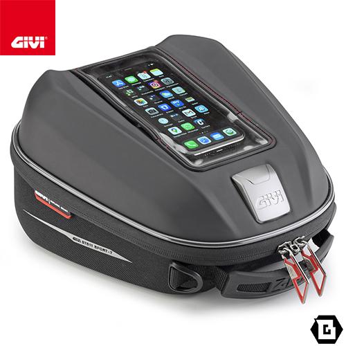GIVI バイク用 タンクバッグ 6Lスマホホルダー付きST611+ 48821 GIVI（ジビ） GIVI ST611+ タンクバッグ TANKLOCK対応 6L 防水仕様