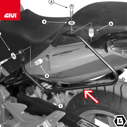 GIVI（ジビ） GIVI T218 サイドバッグホルダー サイドバッグ固定用