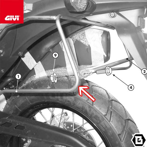 GIVI（ジビ） 【在庫セール1/7まで】GIVI T221 サイドバッグホルダー