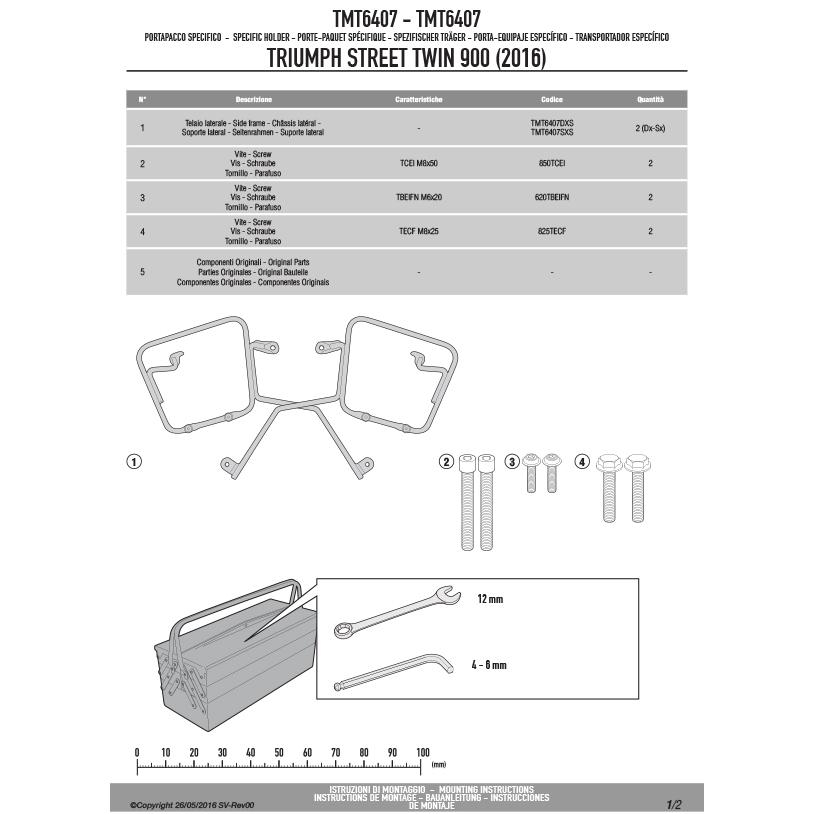 GIVI（ジビ） GIVI TMT6407 サイドバッグホルダー MULTI LOCK（マルチ