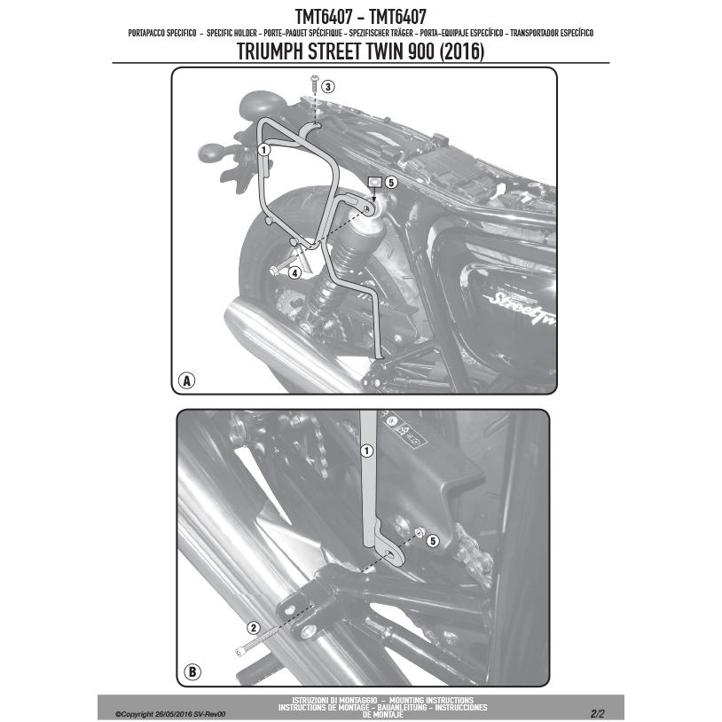 GIVI（ジビ） GIVI TMT6407 サイドバッグホルダー MULTI LOCK（マルチ