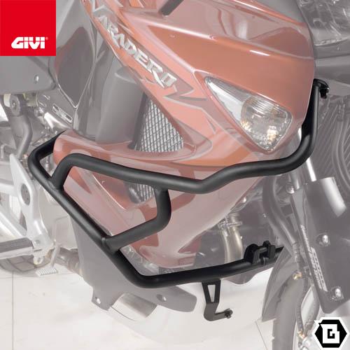 GIVI TN454 エンジンガード クラッシュバー ブラック スチール製｜HONDA XL1000V バラデロ 対応