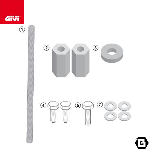 GIVI（ジビ） 【決算セール10/31まで】GIVI TN5108KIT 取付ステー