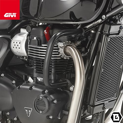 GIVI TN6410 エンジンガード エンジンプロテクター クラッシュバー／TRIUMPH BONNEVILLE T120 (16 - 23) 他専用｜guubeat-moto