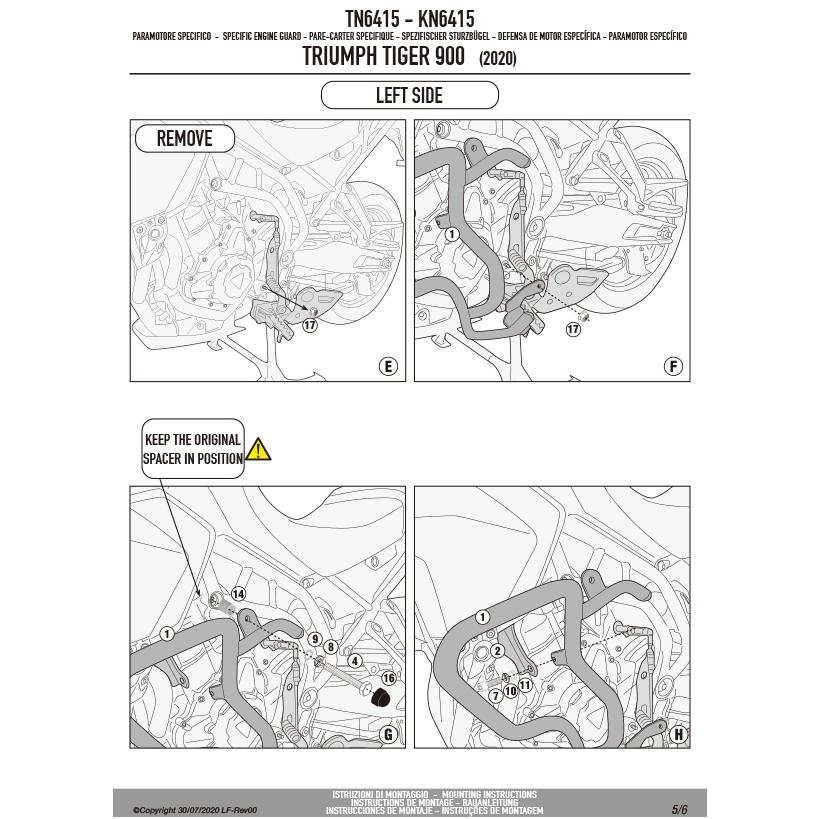 GIVI（ジビ） 【セール2/15まで】GIVI TN6415 エンジンガード
