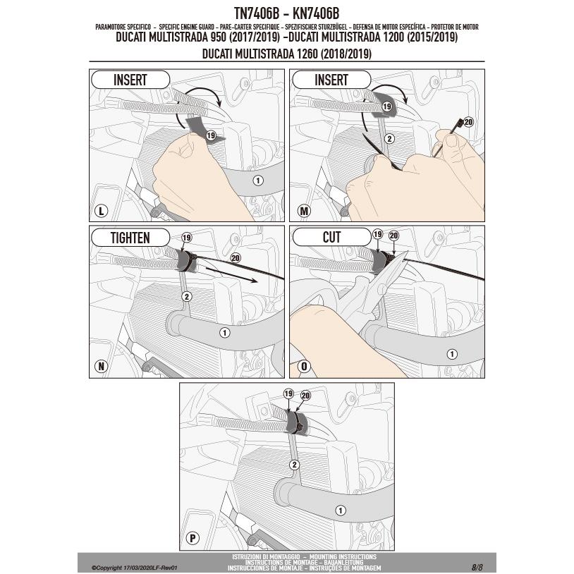 GIVI（ジビ） GIVI TN7406B エンジンガード クラッシュバー ブラック