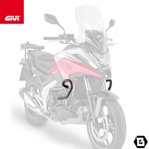 GIVI TNH1192 スチール製エンジンガード 上部ラジエター保護用 25mmパイプ仕様 ブラック｜HONDA NC750X 対応_4