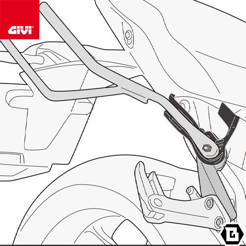 GIVI（ジビ） GIVI TR1165 サイドバッグサポート クイックリリース機能 