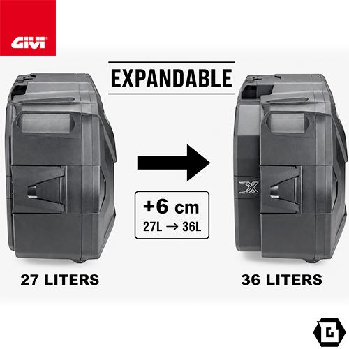 GIVI（ジビ） GIVI XP01AAA XSPACE 拡張式トップケース/サイドケース