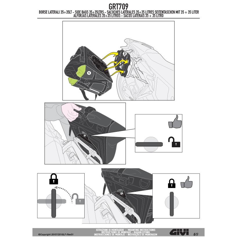 GIVI（ジビ） 【06/04当店在庫あり】GIVI ZGRT709FS ベースプレート