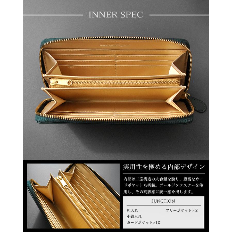 BEAMZSQUARE 牛革製開運カラーラウンドファスナー長財布 BS BEAMZSQUARE 牛革製開運カラーラウンドファスナー長財布 BS