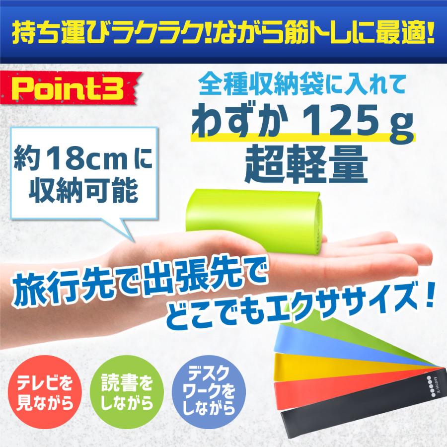 エクササイズバンド8点セット プルアップバンドセット ループバンド 5パック エクササイズバンド8点セット プルアップバンドセット ループ