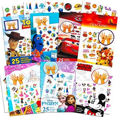 100 正規品 Bundle Assortment Mega Favors Party Tattoos Disney Includes F Disney 7 タトゥーシール Www We Job Com