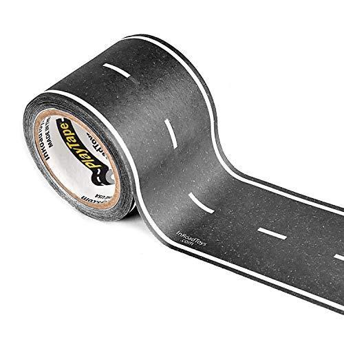 【お買得！】PlayTape Black Single Roll 30'x2 Road Tape Toy Car Track For Kids