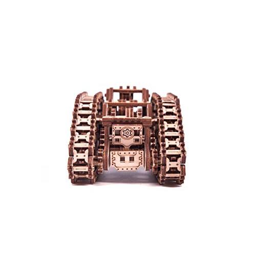 Wood Trick ウッドトリック スチームタンク 戦車 自走する 3Dウッドパズル / 木製模型 Wood Trick また