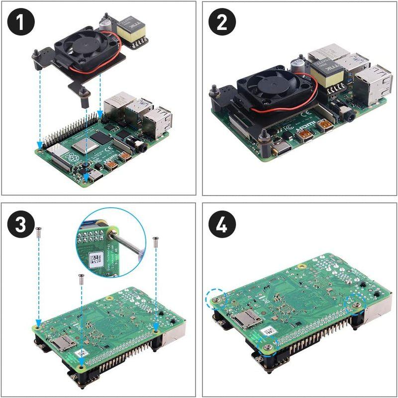 最高級のスーパーGeeekPi Raspberry Pi 802.3afまたは802.3at HATは、IEEE 4分離PoE PoE標準をサポートします ベアボーン、キット KEYESTUDIO GPIO ブレークアウトキット Raspberry Pi 4b 3b 用 はんだなしブレッドボード GPIOケ