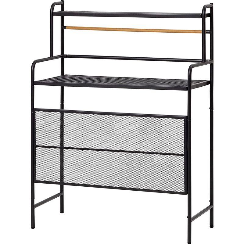 タカショー フラワースタンド テラス室外機ラック MSF-34 ブラック 約幅90cm×奥行40cm×高さ120cm ブラック 約幅90cm×奥行40cm×高さ120cm フラワースタンド テラス室外機ラック MSF サイズ 上段 中段 下段