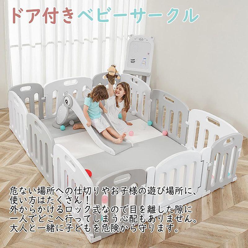 大阪熊 ベビーサークル160 × 200 cm  ベビーサークル 【直接取引可】 大阪熊 ベビーサークル ベビーフェンス 200×160 扉付き ハイ